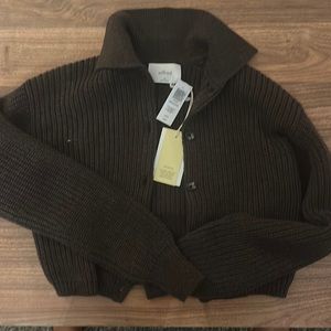 Aritzia Wilfred Cropped Sweater